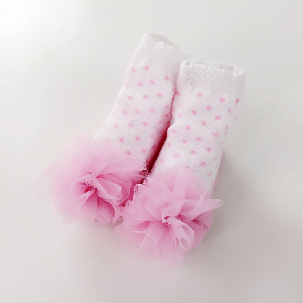 Vớ Sanlutoz Màu Hồng Phong Cách Công Chúa Đáng Yêu Dành Cho Bé Gái