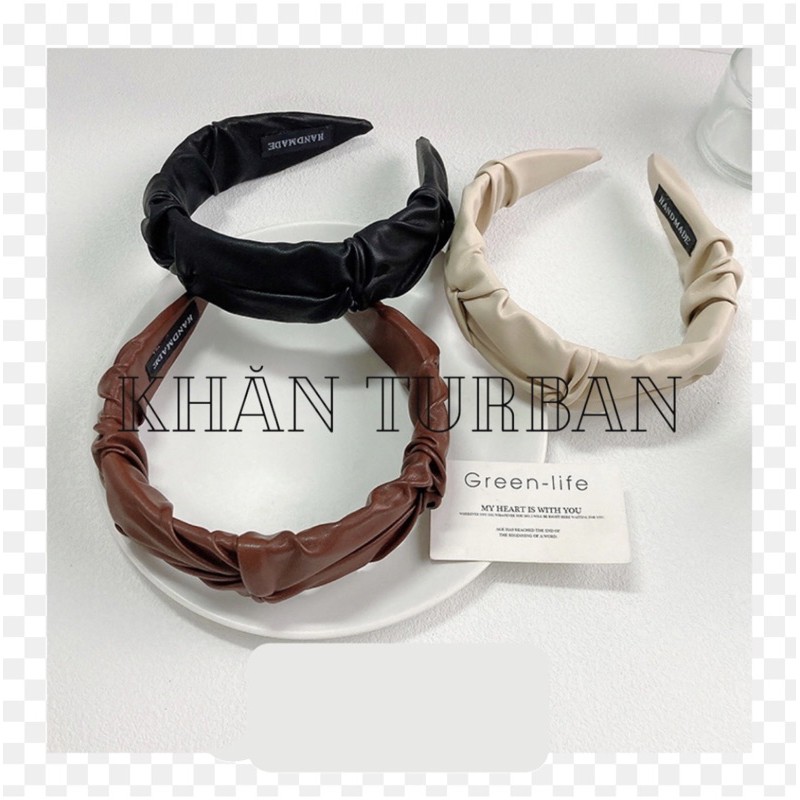 Cài tóc PU màu trơn xinh Cài tóc cá tính