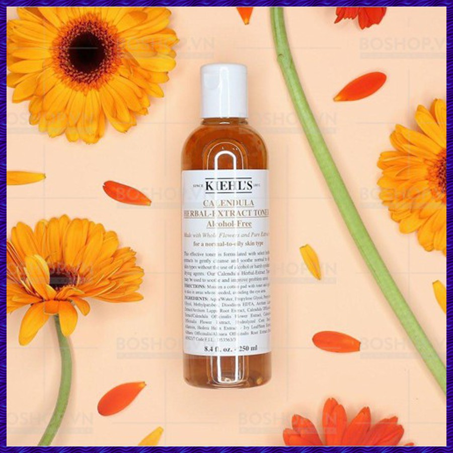 [MADE IN USA]Toner Hoa Cúc Kiehl s Calendula Herbal Extract Toner Alcohol - Toner Dưỡng Ẩm, Giảm Và Làm Dịu Sưng Mụn