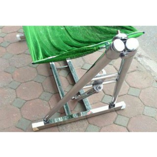 [Xưởng sản xuất]Võng Xếp Inox chân vuông Cao Cấp kèm võng lưới- Bảo hành 12 tháng