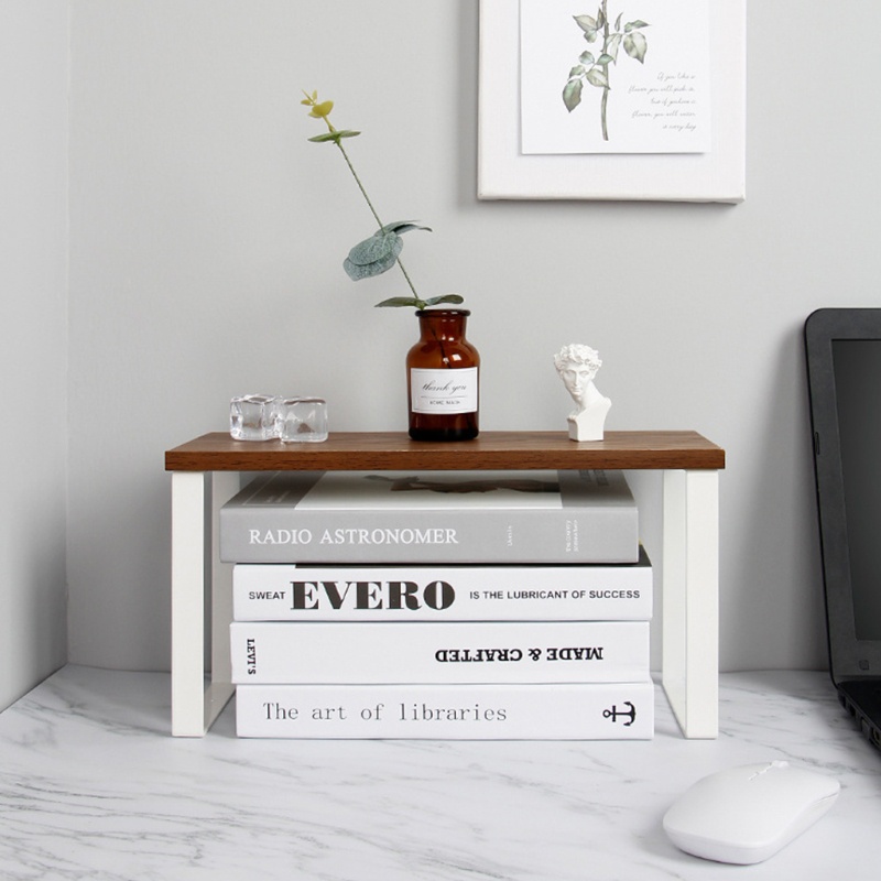 Kệ Đựng Đồ Bằng Sắt + Gỗ Đa Năng Tiện Dụng Cho Nhà Bếp/Phòng Tắm