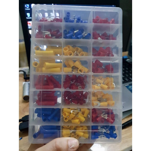 Bộ đầu cos nối dây điện 18 size 500 cái