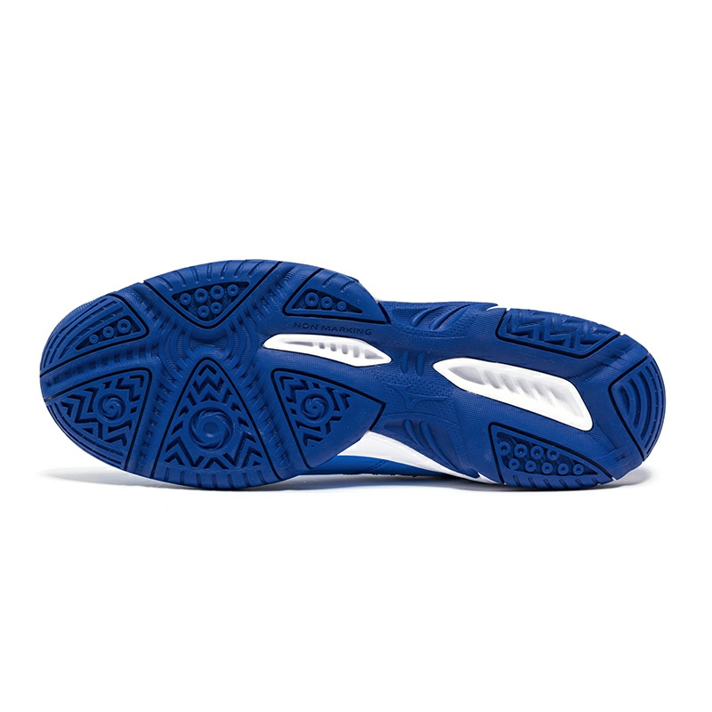 Giày cầu lông Mizuno chính hãng GATE SKY PLUS 2 mẫu mới 71GA224001 màu xanh trắng giày thể thao nam chuyên dụng