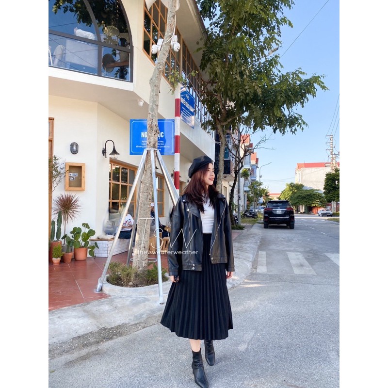 Chân váy xoè dài xếp ly | BigBuy360 - bigbuy360.vn