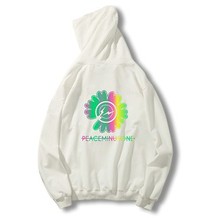 HDPQ - Áo khoác hoodie phản quang nỉ bông mẫu Hoa cúc Peaceminusone