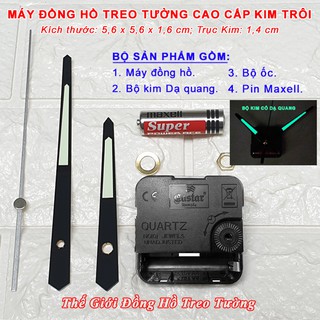 Máy Đồng Hồ KIM TRÔI CAO CẤP EASTAR – Bộ Kim DẠ QUANG - Bảo Hành 1 Năm – Tặng Pin Maxell