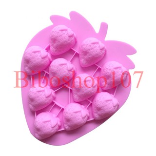Khuôn Silicon hình dâu tây