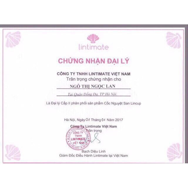 Cốc nguyệt san Lincup chính hãng Lintimate 🍓Full quà tặng hấp dẫn🍓