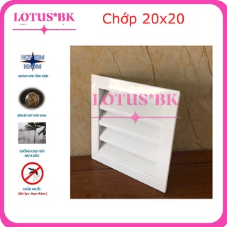 Mặt gió ngoài trời 200x200 🏠CHỐNG HẮT MƯA🏠 siêu đẹp, bảo hành 12 tháng, chống hắt mưa,Lam gió, chớp thông gió, Louver