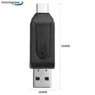 Đầu đọc thẻ nhớ 2 đầu USB type-C 3.1 tốc độ cao