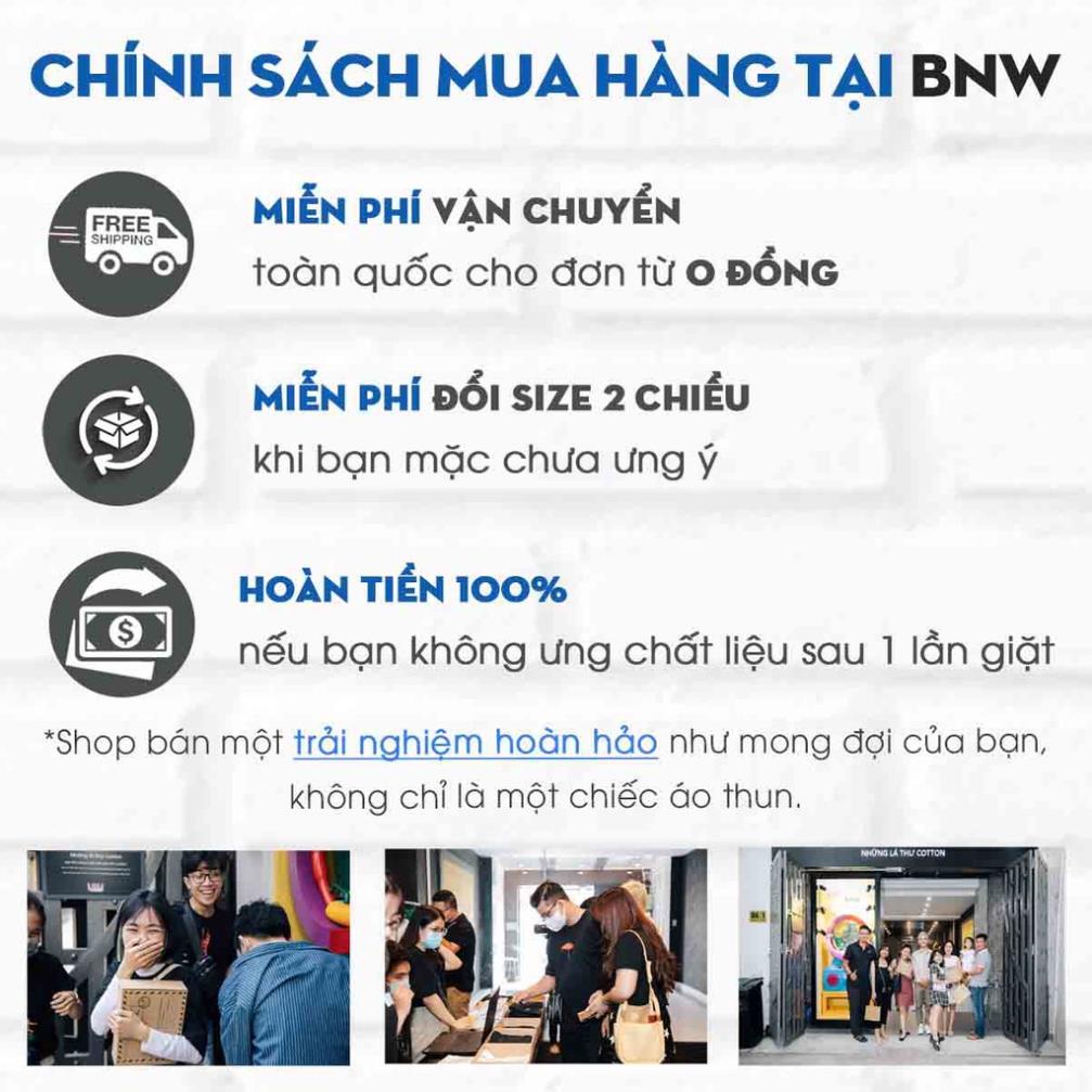 Áo thun cotton BNW in hình Bông Hồng Dạ Quang dáng Unisex form rộng màu đen basic .