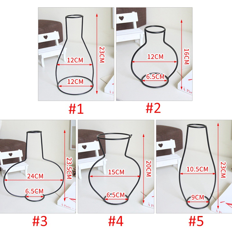 Giá đỡ bình hoa bằng sắt phong cách bắc âu trang trí nhà cửa