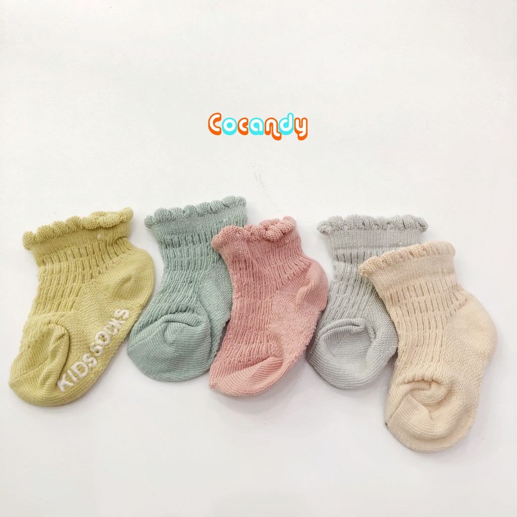 [Cocandy Official Store] Set 5 đôi vớ tất lưới cho bé