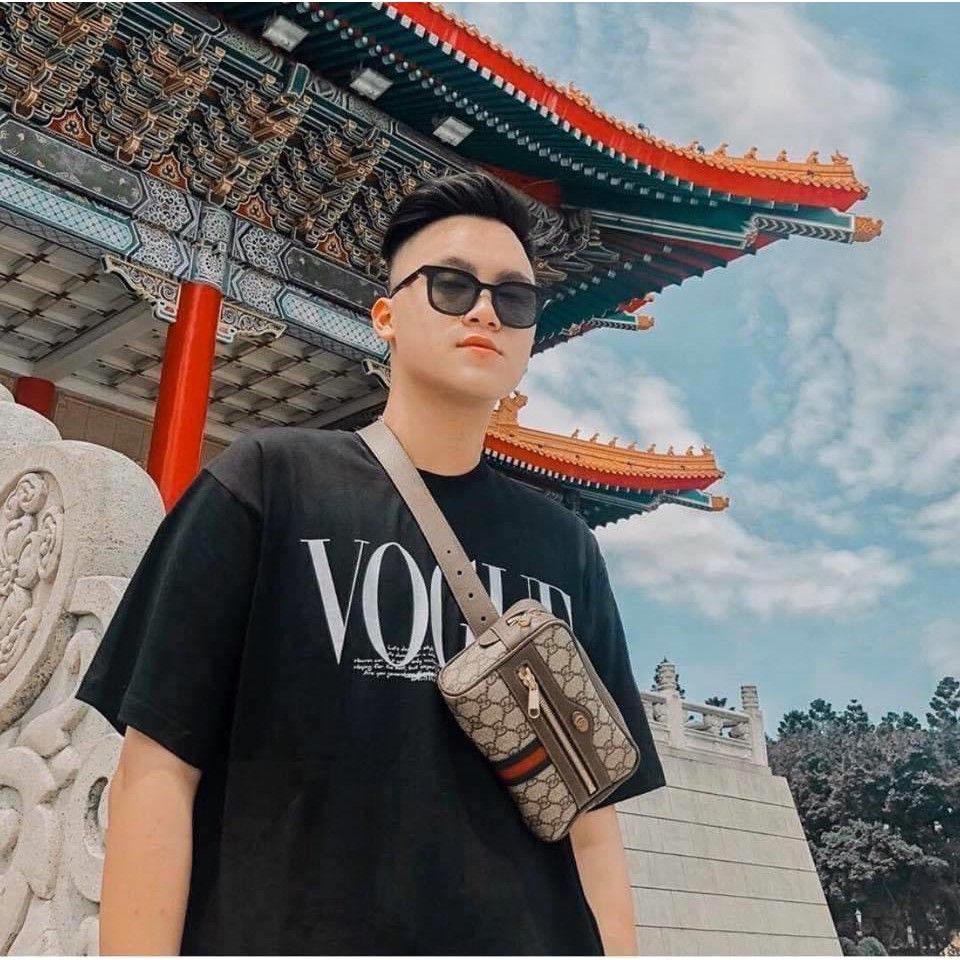 [ẢNH THẬT] Áo thun nam Vogue Áo phông cộc tay VOGUE - Thun nam cộc tay mùa hè dáng basic siêu hothit với 2 màu Trắng/Đen | BigBuy360 - bigbuy360.vn