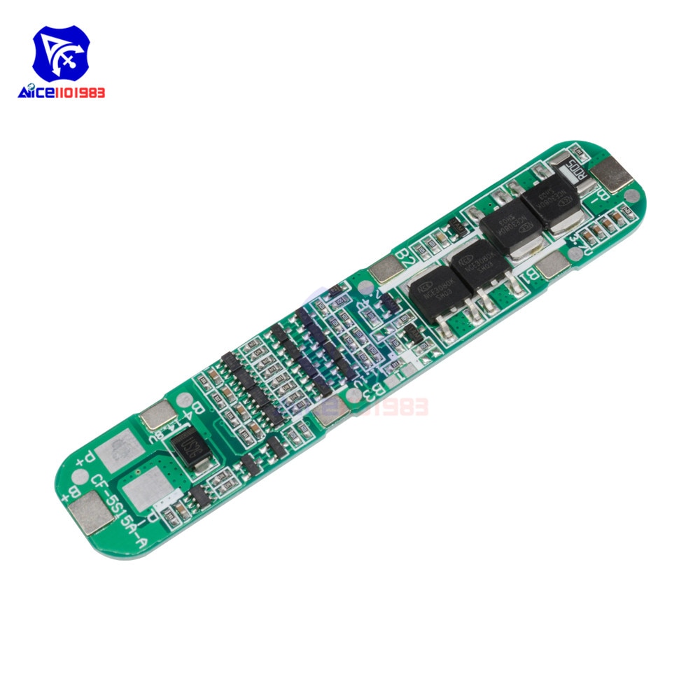 Bảng Mạch Sạc Pin Lithium 5s 15a Li-Ion 18650 Bms 18.5v | WebRaoVat - webraovat.net.vn