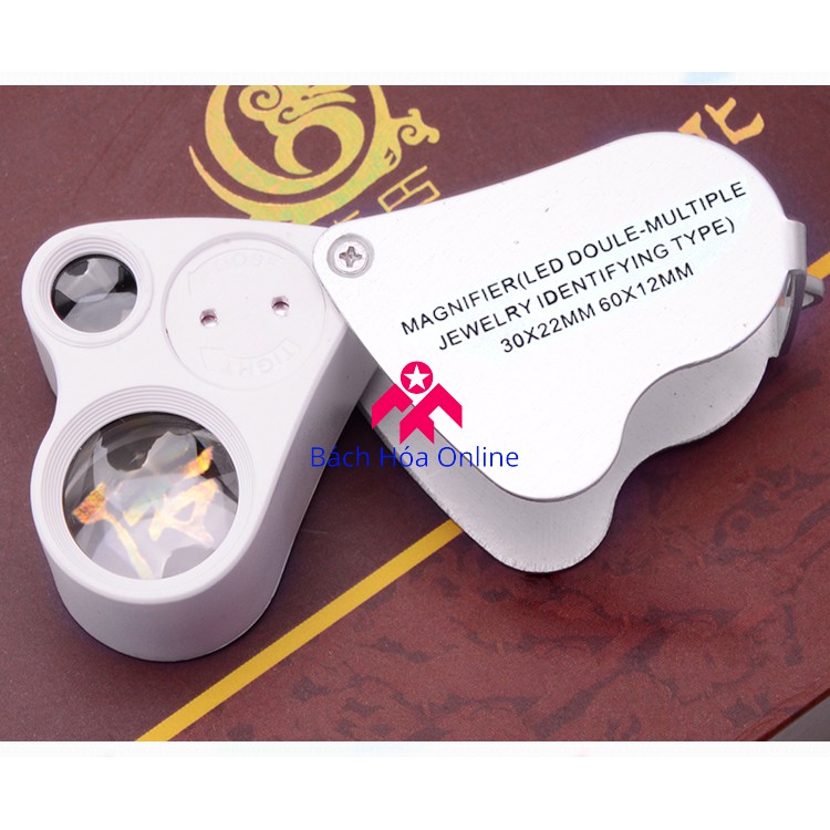 Kính lúp mini cầm tay phóng đại 30X- 60X V2