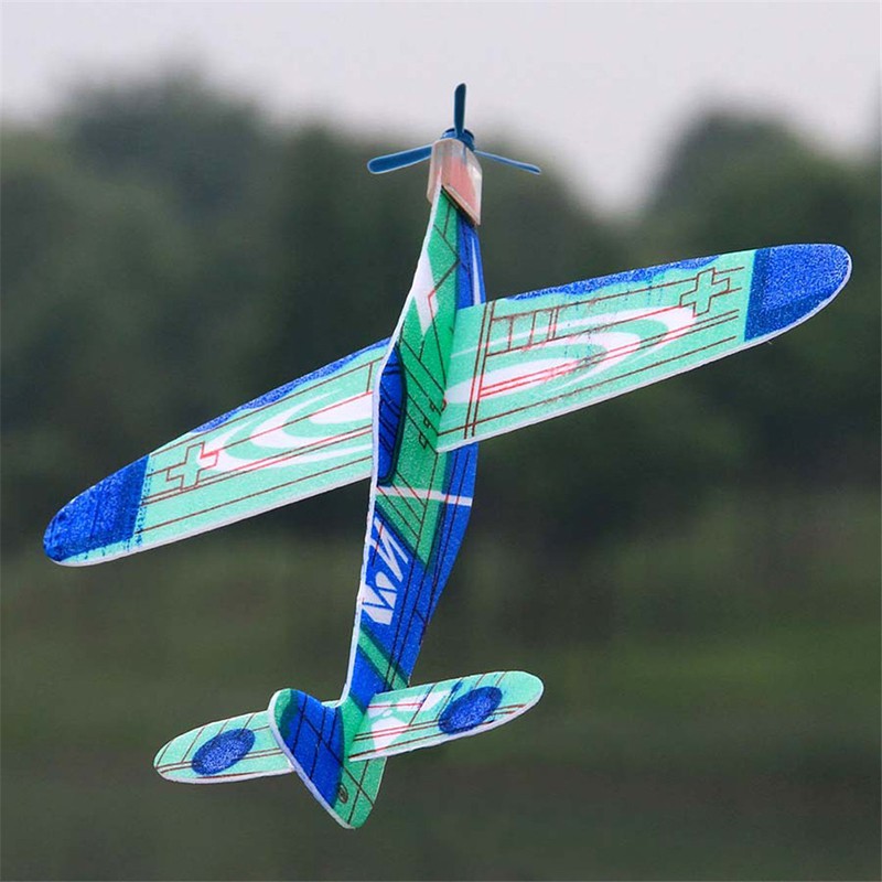 Kj♠ Máy Bay Đồ Chơi Dạng Ném 19cm Cho Trẻ Em