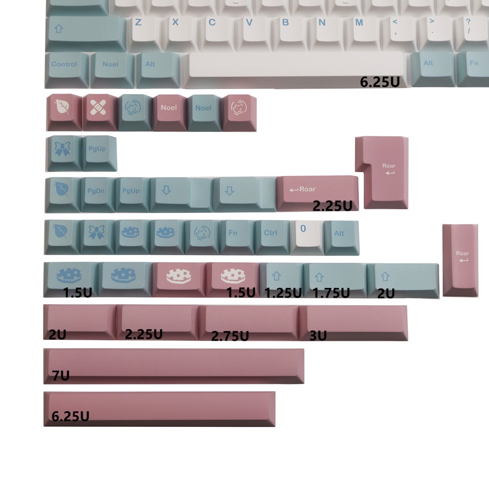 GMK Noel keycaps, 140 phím keycaps Cherry Profile DYE-SUB Cá nhân hóa GMK Keycaps cho bàn phím cơ