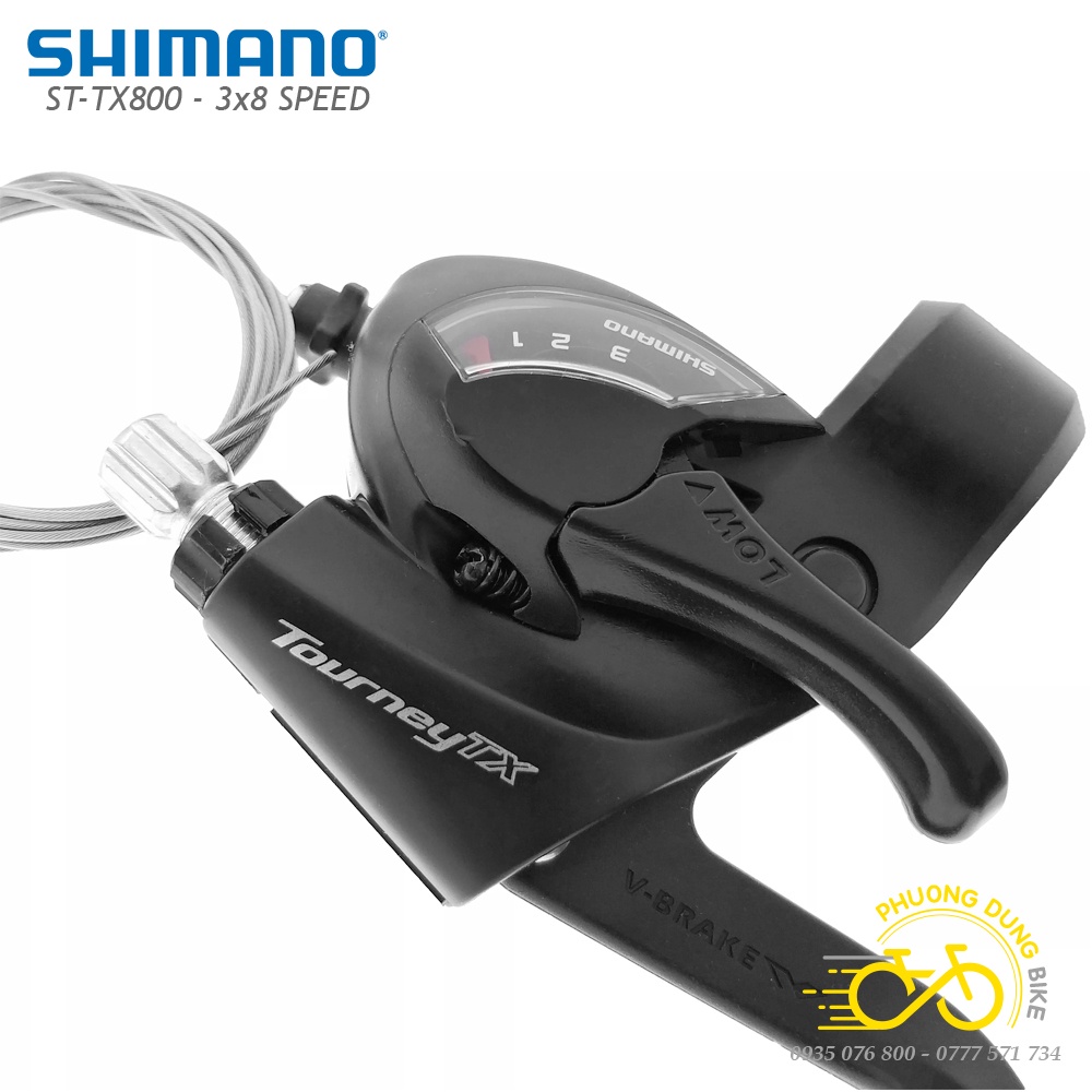 Tay đề xe đạp SHIMANO ST TX800 3x8 Speed - Hàng chính Hãng Shimano