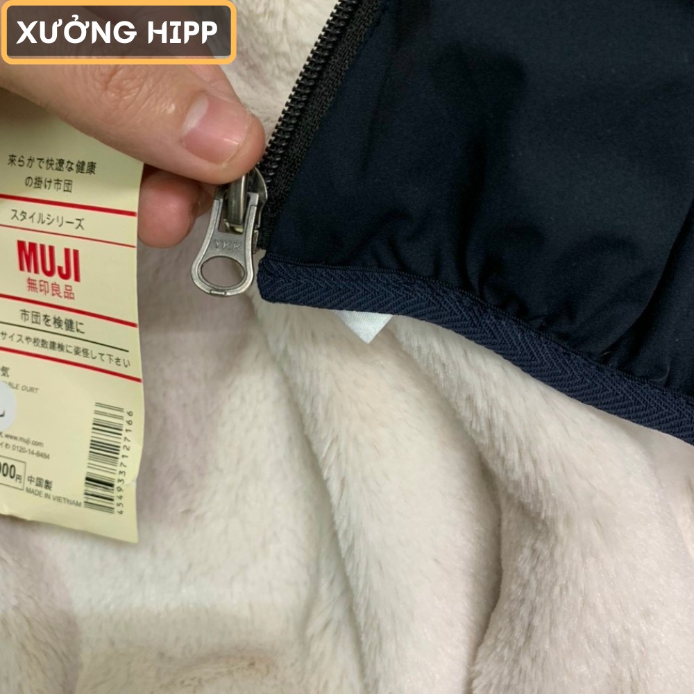Áo Khoác Gió Nhung Muji Nam Lót Lông Cừu Cao Cấp Hàng Xuất Nhật XƯỞNG HIPP, KGLL2 | BigBuy360 - bigbuy360.vn