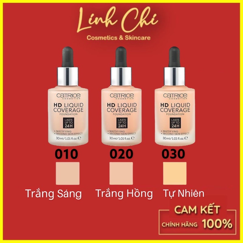 Kem Nền Catrice HD Liquid Coverage Foundation