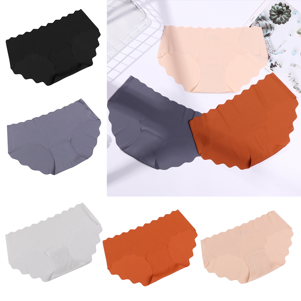 Quần lót nữ không đường may MIHAN1 chất liệu lụa satin lưng thấp nhiều màu sắc thời trang