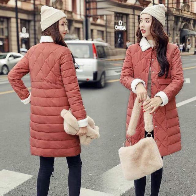 Áo khoác phao lông cừu