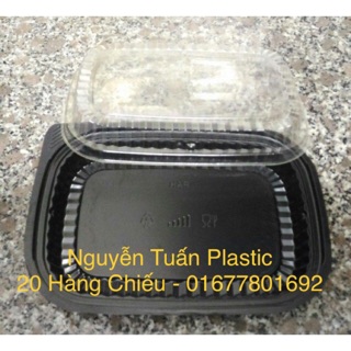 50c Hộp nhựa, Khay nhựa đựng thực phẩm (HT203)