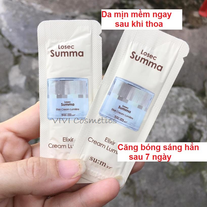 SAMPLE 1ML_Kem dưỡng cao cấp SUM Losec Summa Elixir Cream Lumière (mới ra 2021)