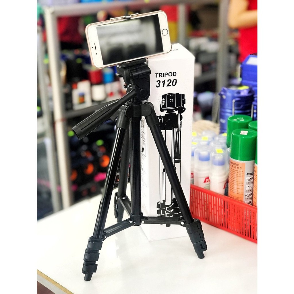 Gậy 3 chân chụp hình máy ảnh, điện thoại Tripod TF - 3120 loại tốt,Tripod chụp ảnh livetream, Chân đế điện thoại quay | BigBuy360 - bigbuy360.vn