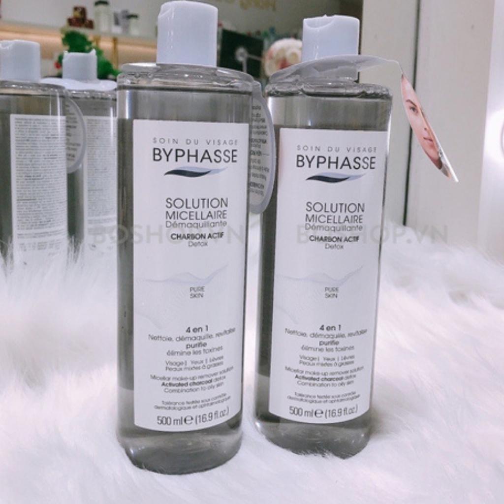 Nước Tẩy Trang Than Hoạt Tính Byphasse Solution Micellaire Charbon 500ml