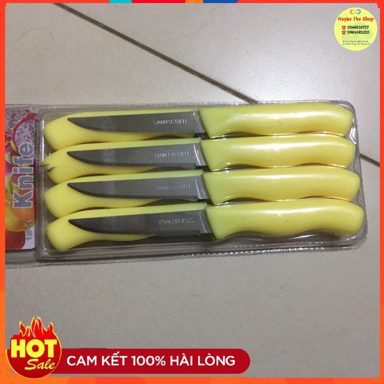 Vỉ 12 dao gọt tỉa rau củ quả, trang trí cho đồ ăn - Dao inox, sắc bén - Giao màu ngẫu nhiên