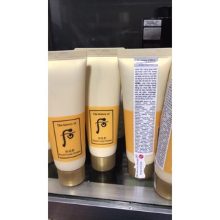 Kem tẩy trang Whoo vàng Cream Cleanser 40ml /1 típ