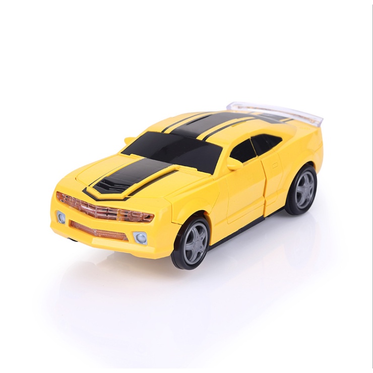 Đồ Chơi Mô Hình Xe Hơi Biến Hình Robot Bumblebee Xài Pin Phát Nhạc quà tặng cho bé