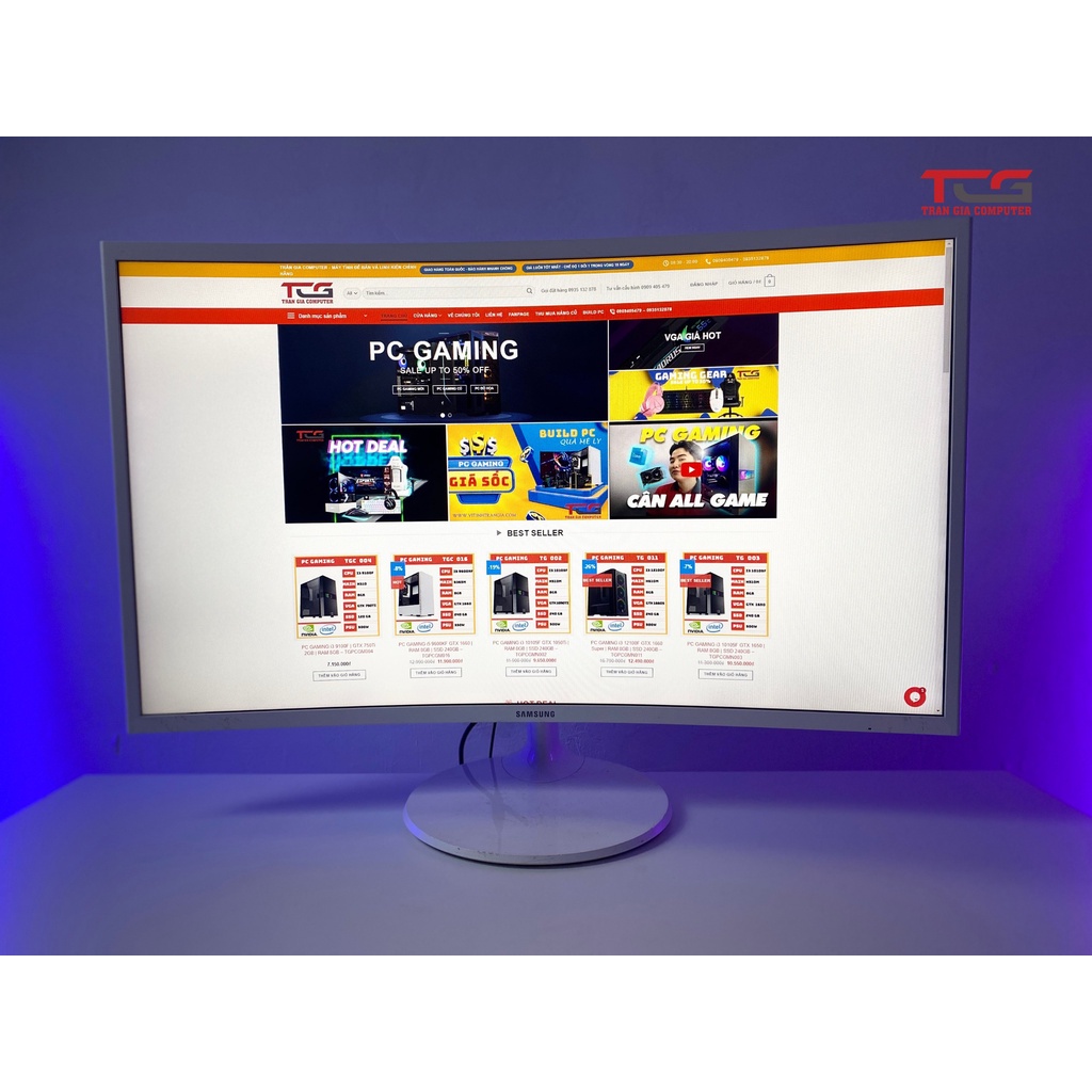 Màn hình máy tính LCD Samsung C32F391 cong Cũ