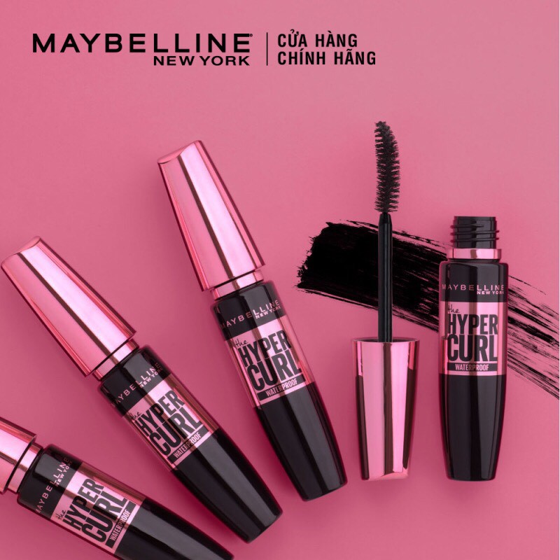 Mascara Dài Mi và Cong Mi Maybelline New York Hyper Curl Waterproof Chuốt Mi Đen 9.2ml | BigBuy360 - bigbuy360.vn