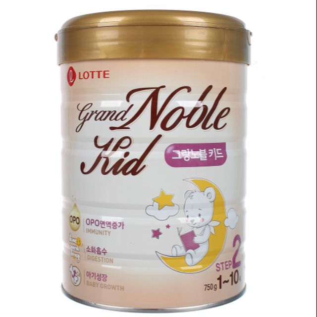 Sữa Grand Noble kid lotte foods số 2 750g _ từ  trên 1 tuổi