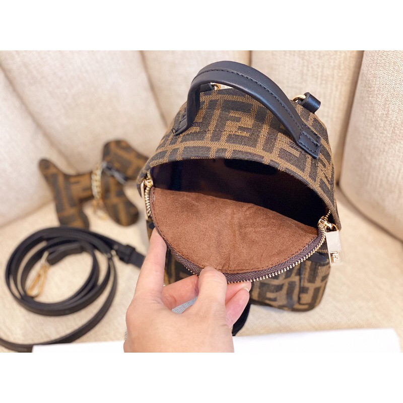 🥇🎒Balo Fen dì kèm charm móc khoá cún - 💎 Hàng QUẢNG CHÂU CAO CẤP