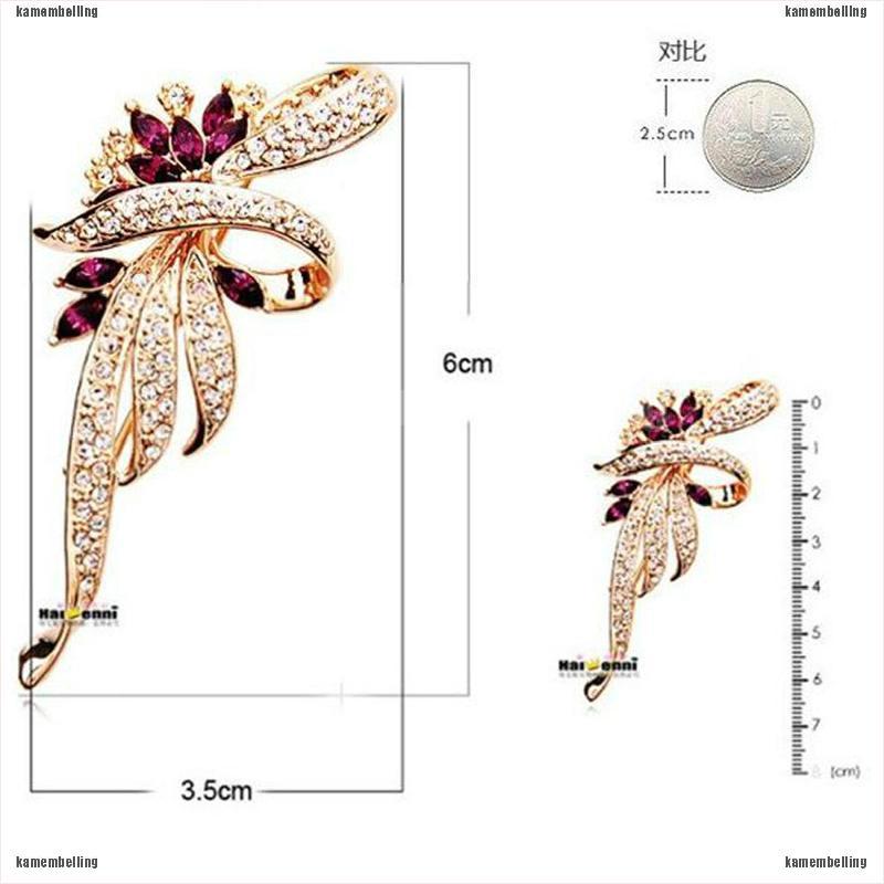 (kam) Ghim Cài Áo Pha Lê Lấp Lánh Đáng Yêu Thời Trang Cổ Điển Dành Cho Bạn Nữ