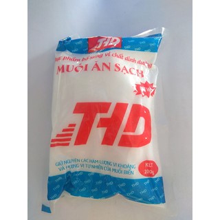 Muối ăn sạch THD gói 200g và 450g (muối tinh)