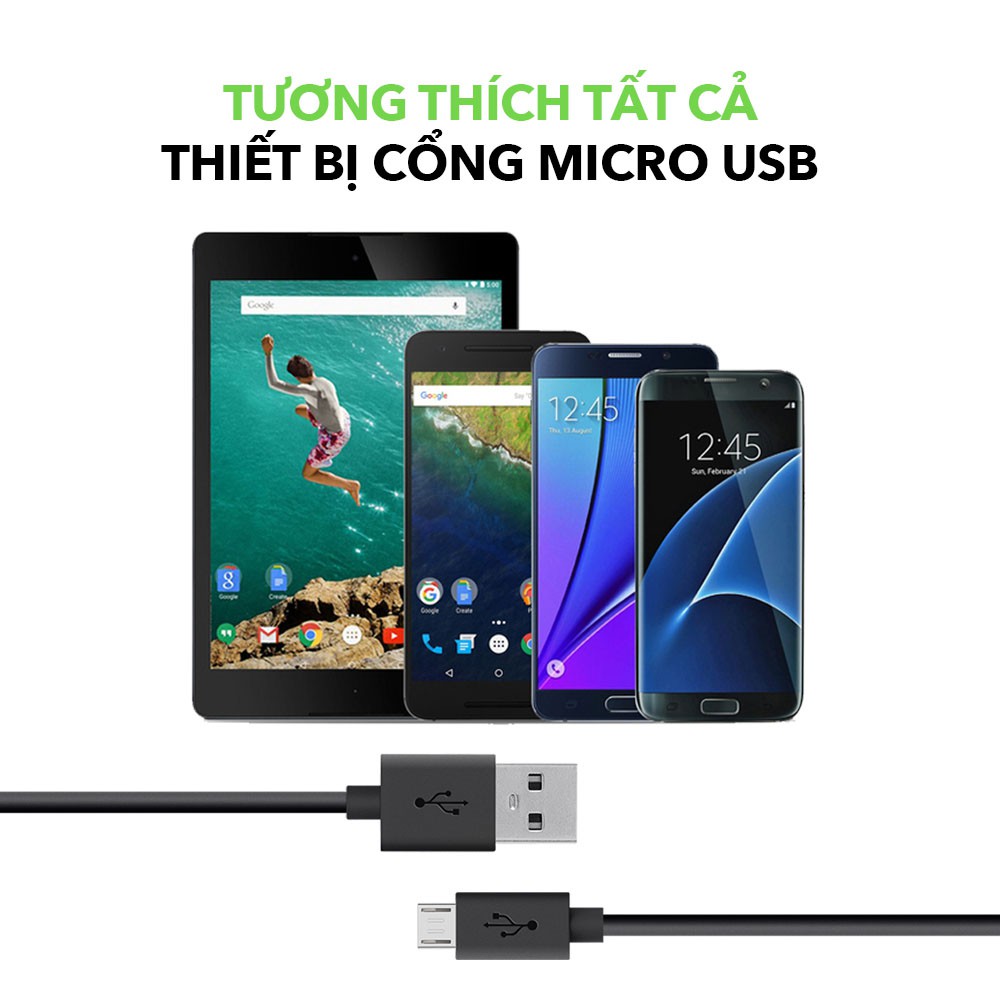 Cáp Micro USB Belkin MIXIT F2CU012BT04 1,2 Mét Sạc Nhanh Thương Hiệu Mỹ