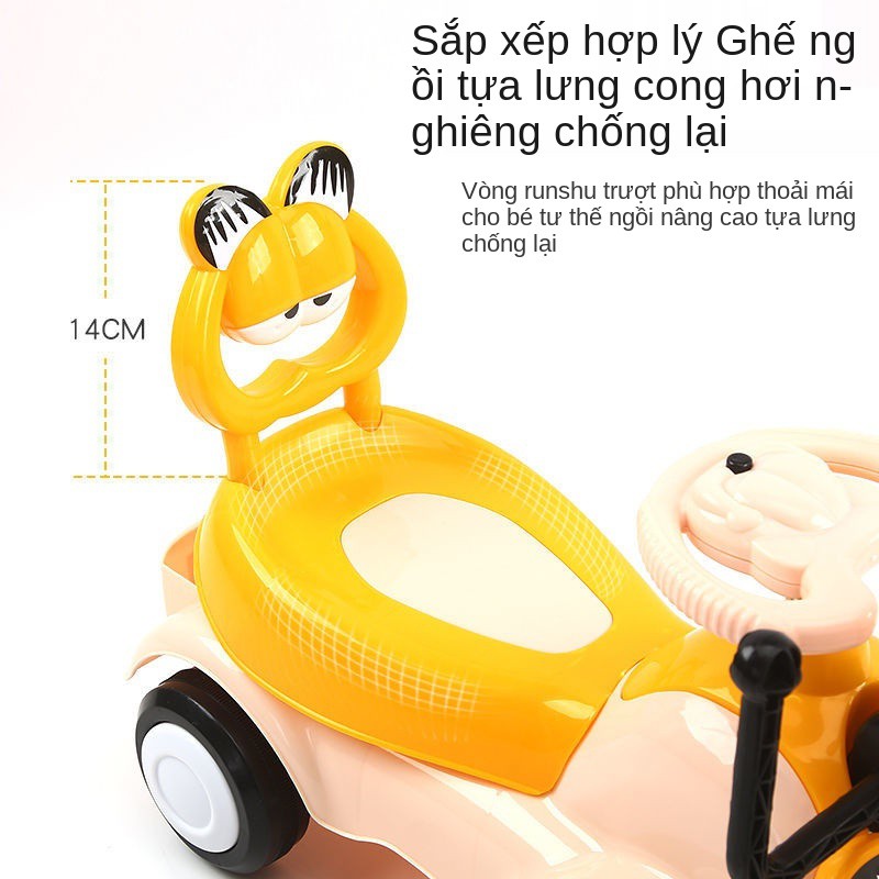 Đồ chơi trẻ em máy xúc ô tô ngoại cỡ có thể ngồi trên bé trai điện móc kỹ thuật