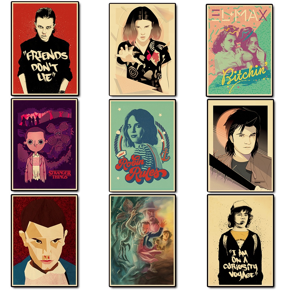 Poster Phim Stranger Things Phong Cách Retro