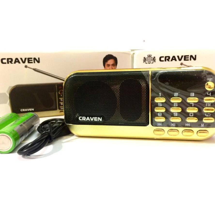 LOA, ĐÀI CRAVEN CR - 836 / 836S, Nghe thẻ nhớ/ USB/FM/ MP3 /Đèn pin/ Máy nghe pháp/ Máy học tiếng anh/ Bảo hành 6 tháng