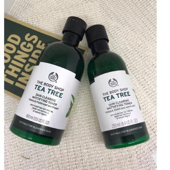 THE BODY SHOP (Hàng Mới Về) Toner 250ml / Tràm Trà Dung Tích 400ml The Most Disukai