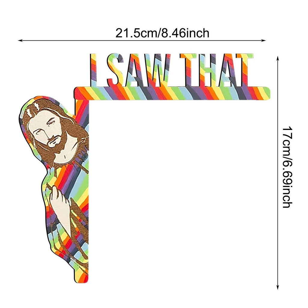 Khung Gỗ Hình Chúa Jesus Trang Trí Góc Cửa