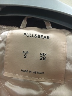 Áo khoác nữ bomber jacket Pull and Bear