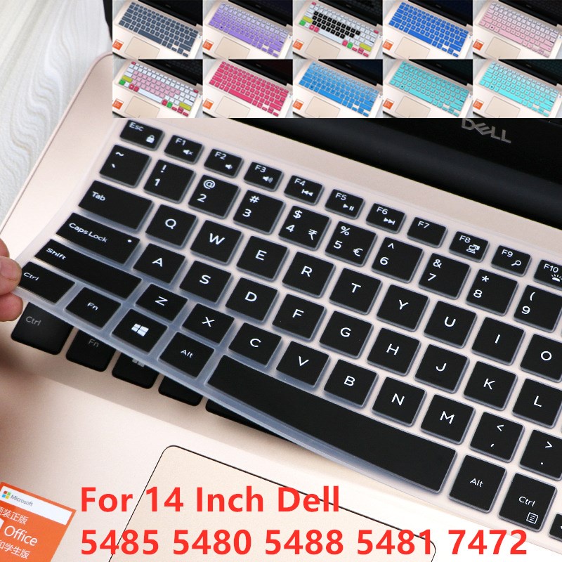 Miếng Dán Bàn Phím Silicon Mềm Siêu Mỏng Cho Laptop 14 Inch Dell 5485 5480 5 488 5481 7472