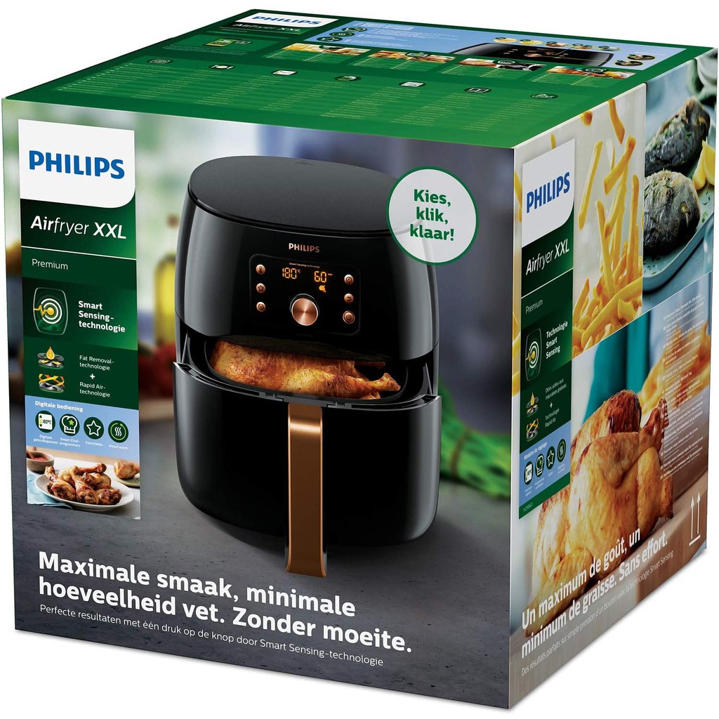 Nồi chiên không dầu PHILIPS HD 9860/90 size XXL, dung tích 7,2L