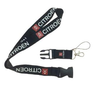 1 chiếc Citroen Logo Có thể tháo rời Xe Keychain Dây buộc Văn phòng ID Thẻ Thẻ Điện thoại di động Cổ Treo Dây đeo Dây